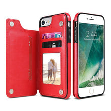 Load image into Gallery viewer, Leather Holder Case For iPhone Cases With Card Slot Cover
