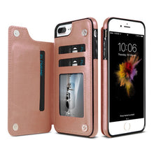Load image into Gallery viewer, Leather Holder Case For iPhone Cases With Card Slot Cover