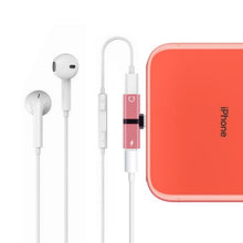 Load image into Gallery viewer, Dual Ports Adapter For iPhone Headphone Jack
