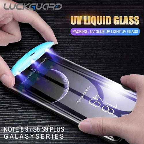5D UV Liquid Curved Full Glue Tempered Glass For Samsung Galaxy