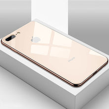 Load image into Gallery viewer, Tempered Glass Case For iphone Glass Back Cover RED