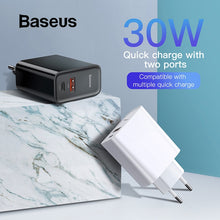 Load image into Gallery viewer, Baseus Quick Charge 4.0 3.0 USB Charger 5A