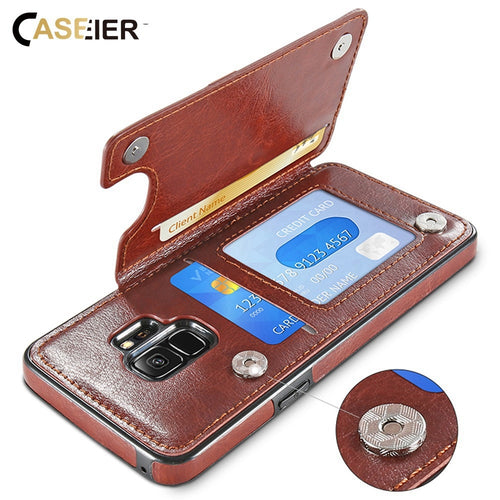 Leather Case For Samsung S8 S9 Plus Note 8 S7 Edge