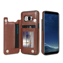 Load image into Gallery viewer, Leather Case For Samsung S8 S9 Plus Note 8 S7 Edge
